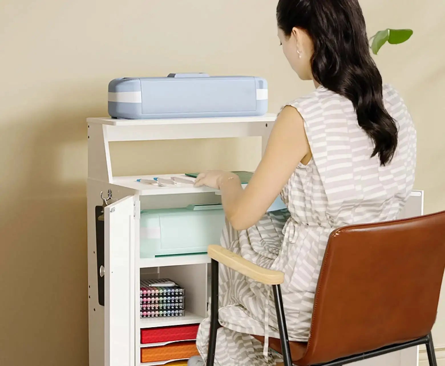 crafit cabinet cart customized for cricut