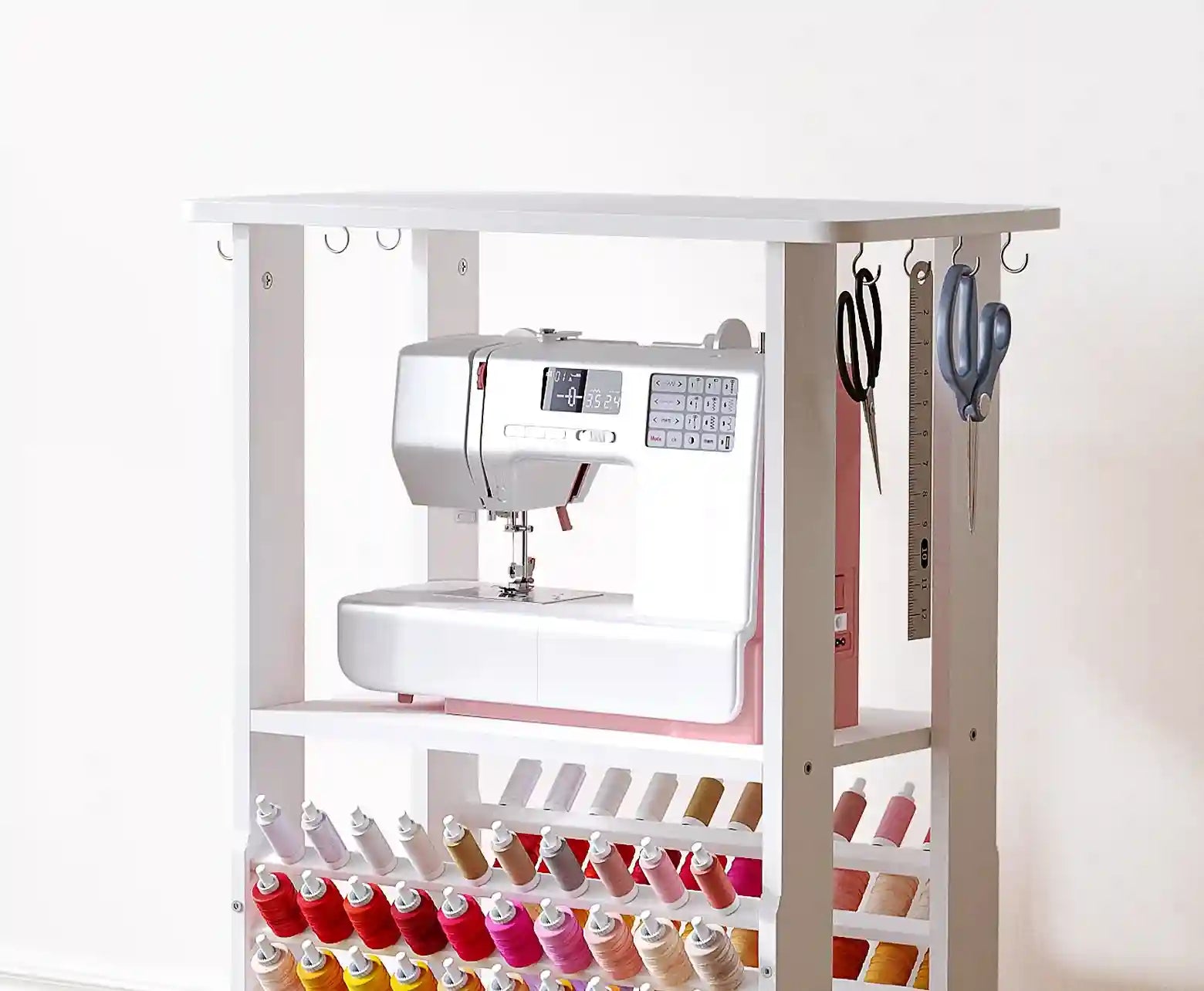 Crafit sewing & craft storage cart for sewing machines & supplies