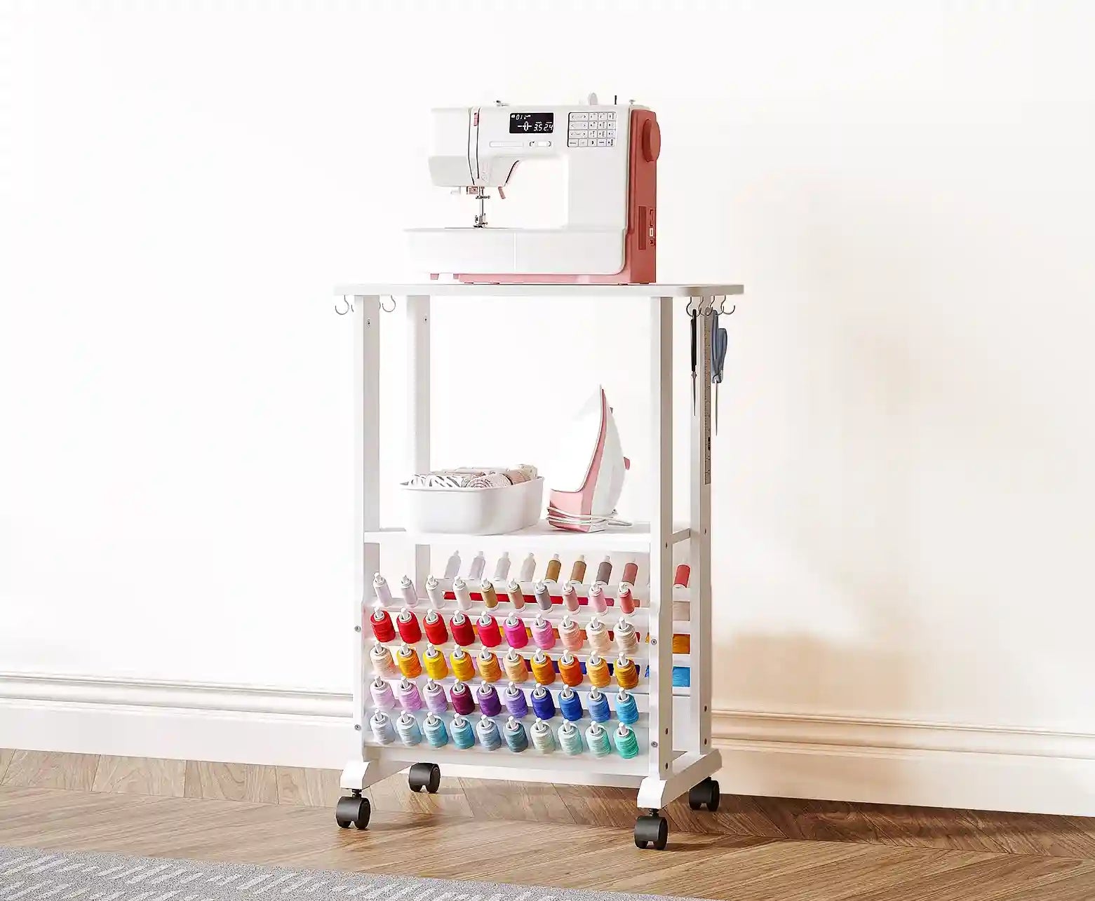 Crafit sewing craft cart large capacity feature