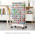 Load image into Gallery viewer, 60 Vinyl Rolls Craft Storage Cart - Crafit