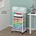 Load and play video in Gallery viewer, Crafit Rolling Craft Organizer with 30 Vinyl Roll Holders for Cricut