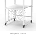 Load image into Gallery viewer, 2 - Tier Craft Storage Cart for Heat Press - Crafit
