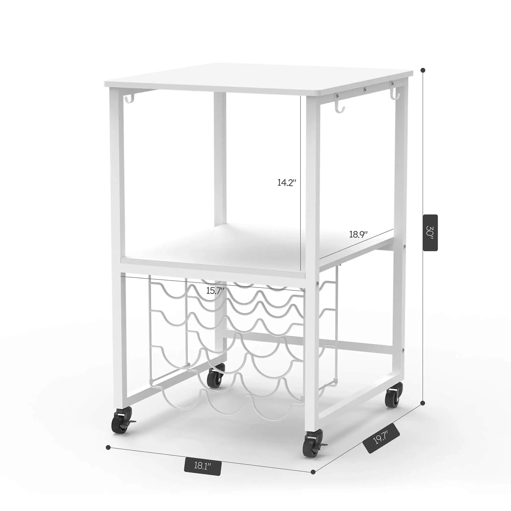 2 - Tier Craft Storage Cart for Heat Press - Crafit