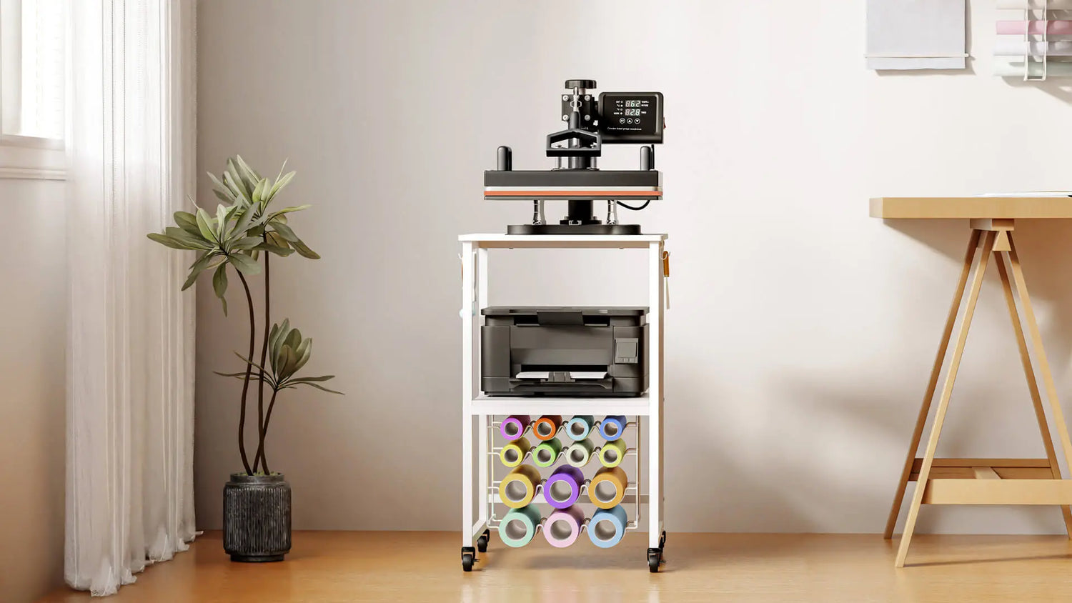 Crafit 2-Tier Craft Storage Cart for Heat Press video