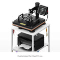 Load image into Gallery viewer, 2 - Tier Craft Storage Cart for Heat Press - Crafit
