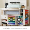 Load image into Gallery viewer, Crafit Folding Craft Storage Cabinet with Pegboard for Cricut
