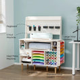 Load image into Gallery viewer, Craft Storage Cabinet with Pegboard for Cricut - Crafit
