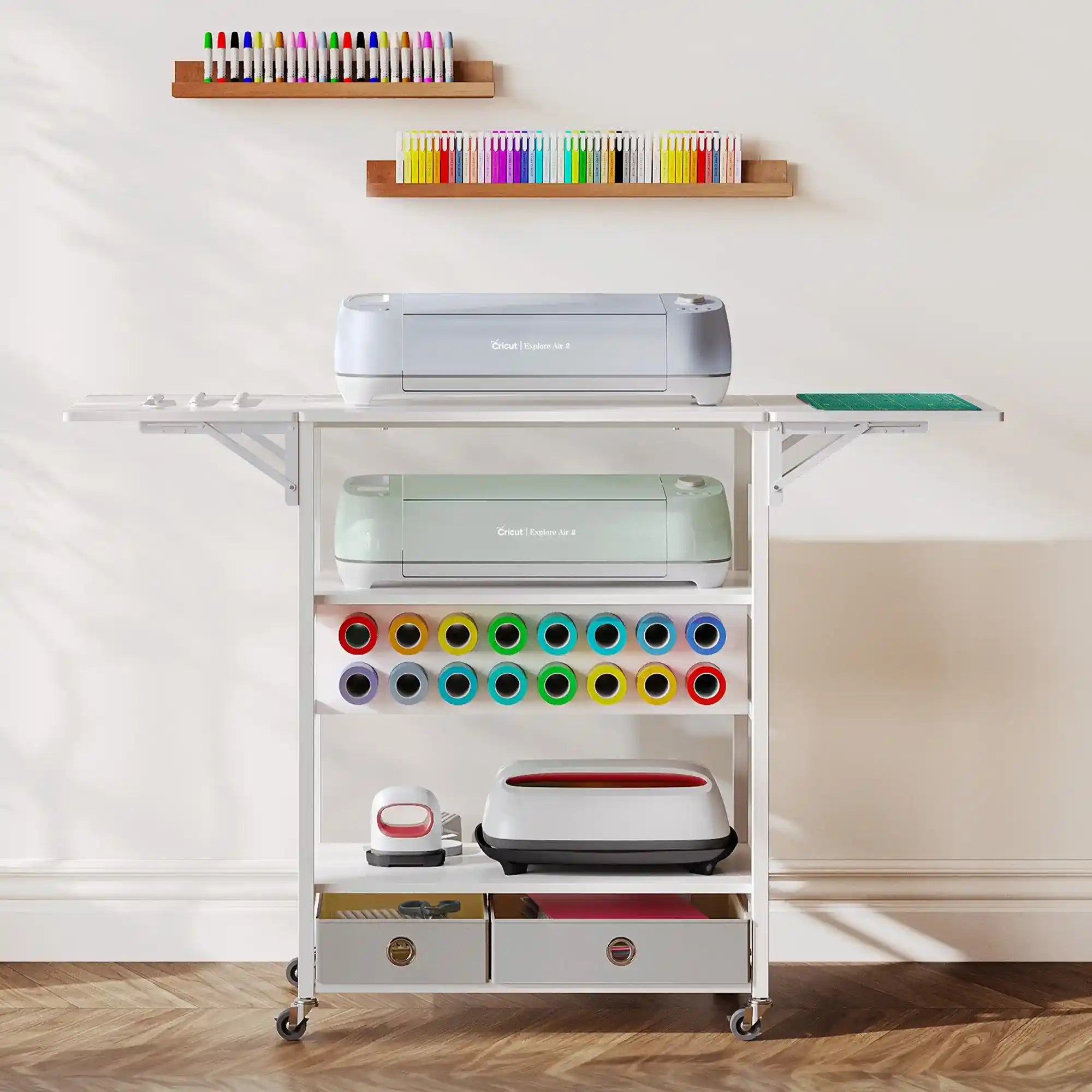 Craft Storage Folding Table Cart for Cricut - Crafit