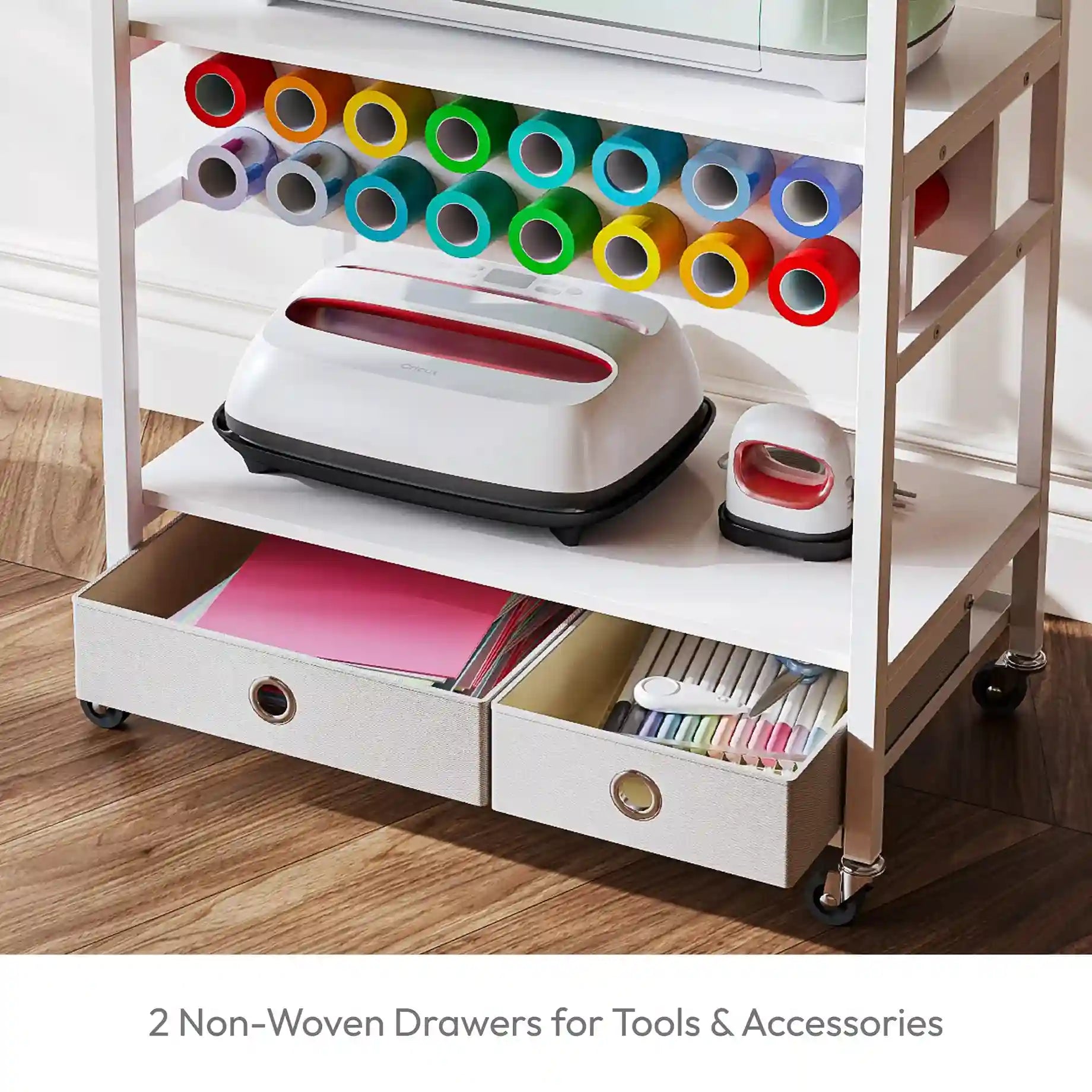 Craft Storage Folding Table Cart for Cricut - Crafit