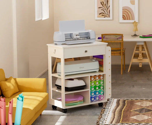 crafit beegrid desk cart in use